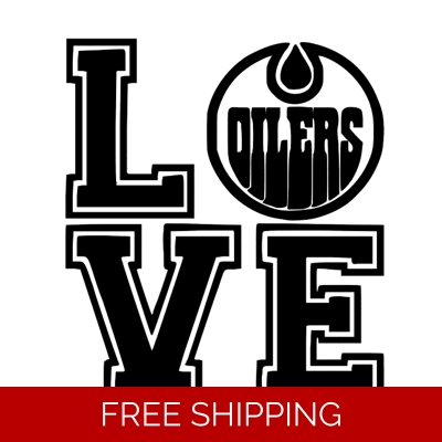 NHL Hockey Edmonton Oilers Love Die Cut Vinyl Decal Sticker NHL Hockey Edmonton Oilers Love Die Cut Vinyl Decal Sticker